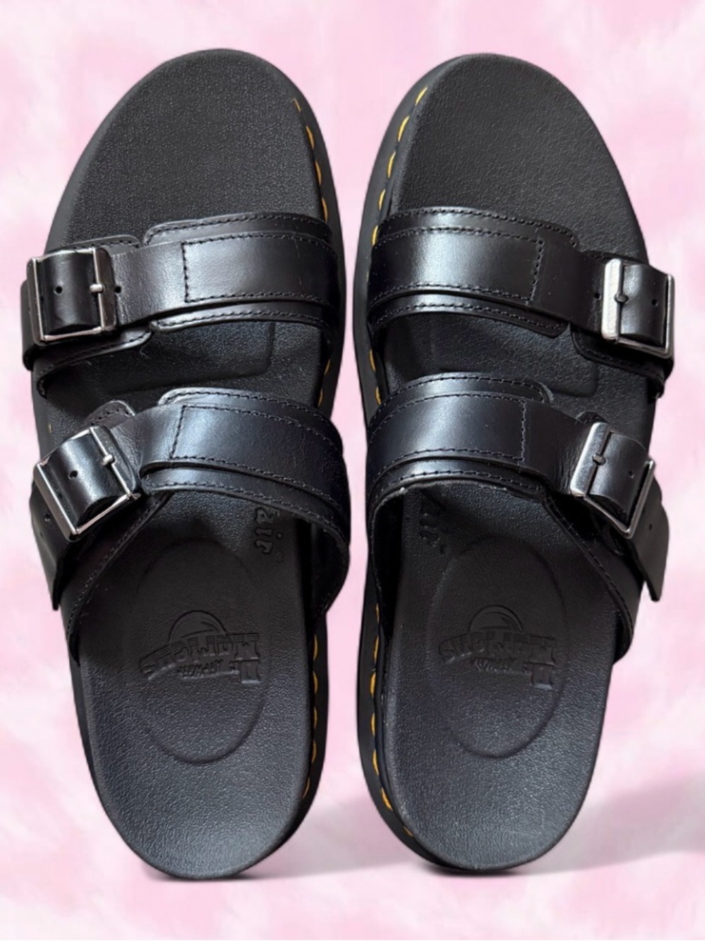 Black Women’s Dr Martens Platform Myles Sandals